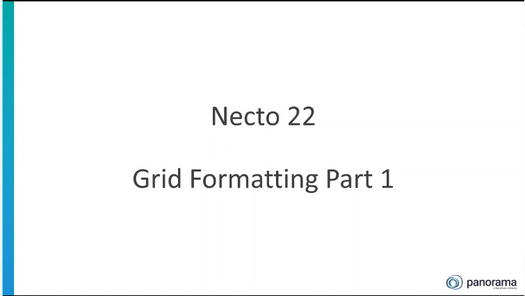 Grid Formatting Part 1